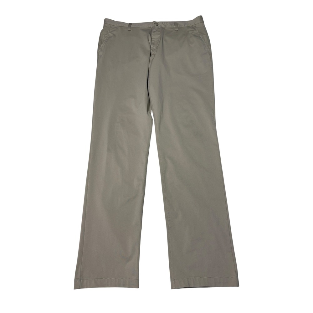 Rhone Commuter Pants Mens 35X32 Khaki Tan Straight Leg Performance 100036 FA20